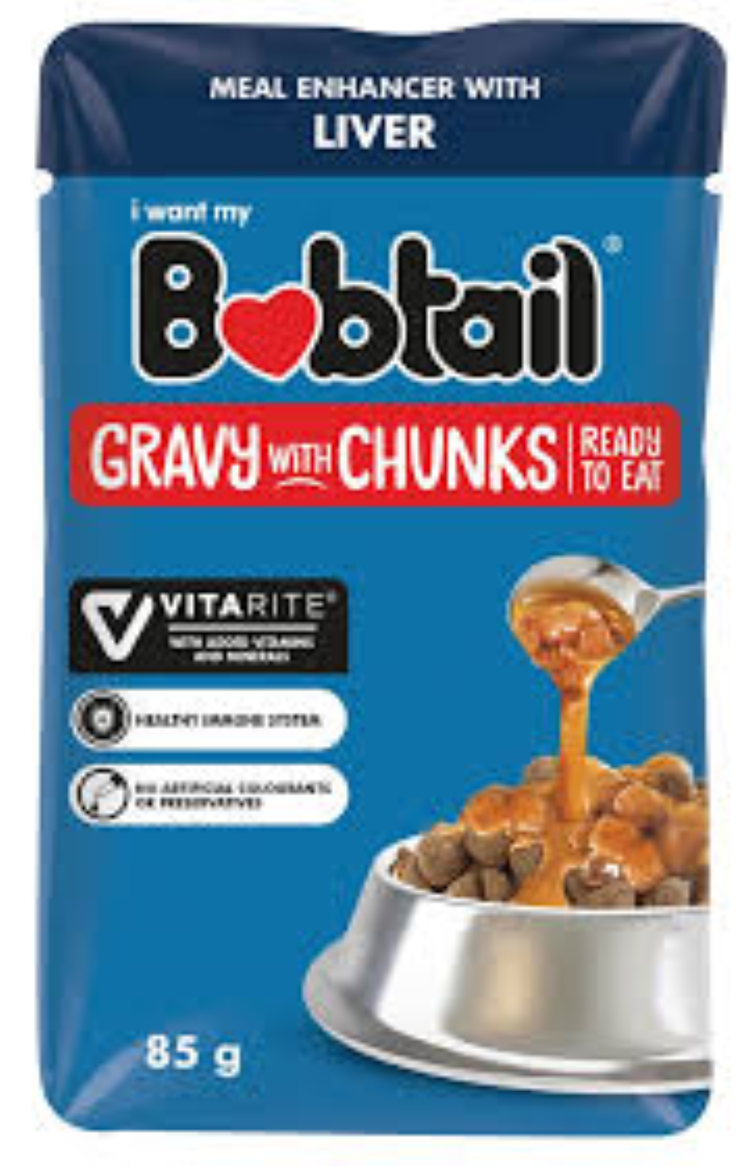 BOBTAIL GRAVY W/C LIVER 85G